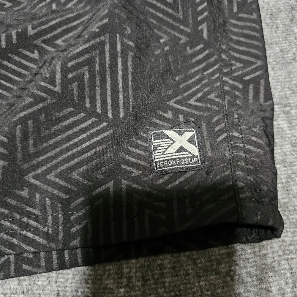 ZeroXposur Black Patterned Men's Board Shorts